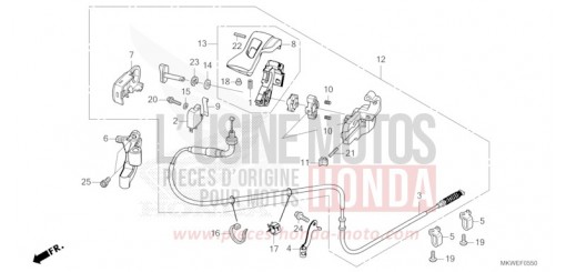 PARKING BRAKE LEVER NC750XDS de 2025
